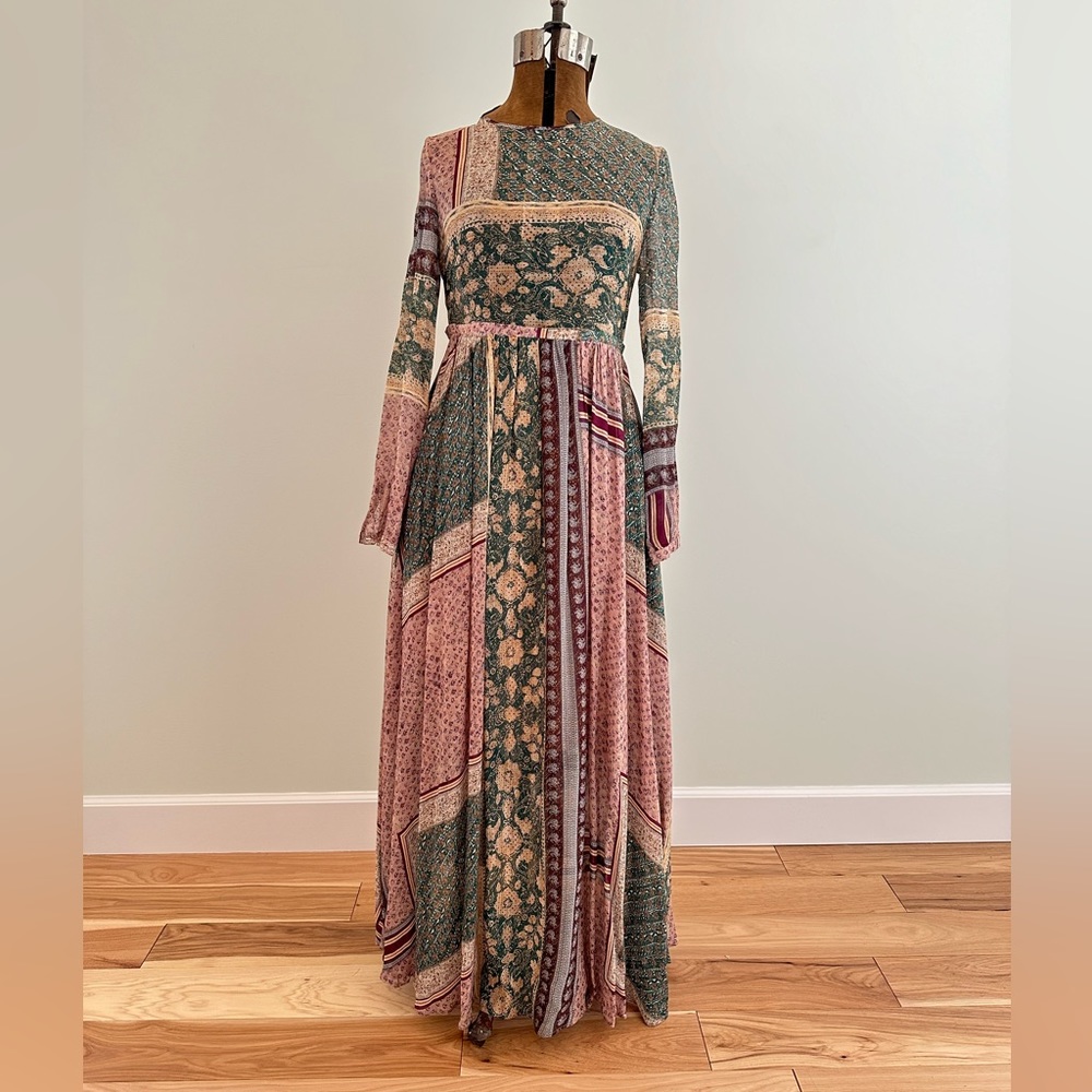 Anthropologie Cavina Maxi Dress size 44 / size 10